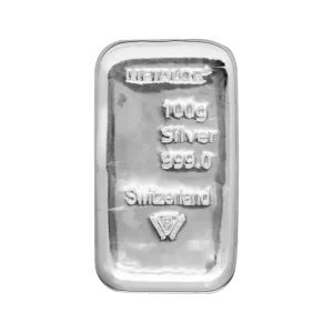 100g Silver Bar Metalor