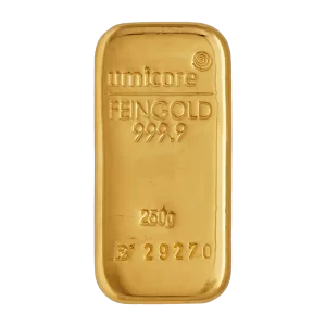 Umicore 250g Gold Bar