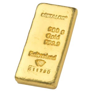 Metalor 500g Gold Bar