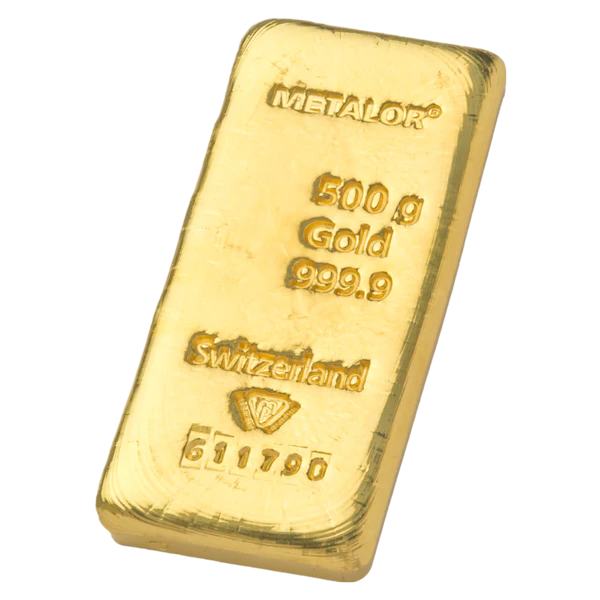 Metalor 500g Gold Bar